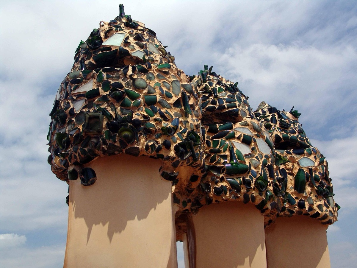dettaglio di un'opera architettonica di Gaudí