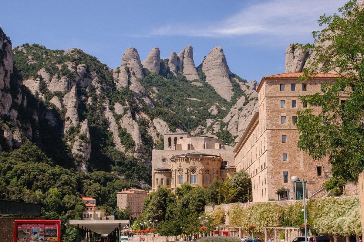Landscape di Montserrat da montagna