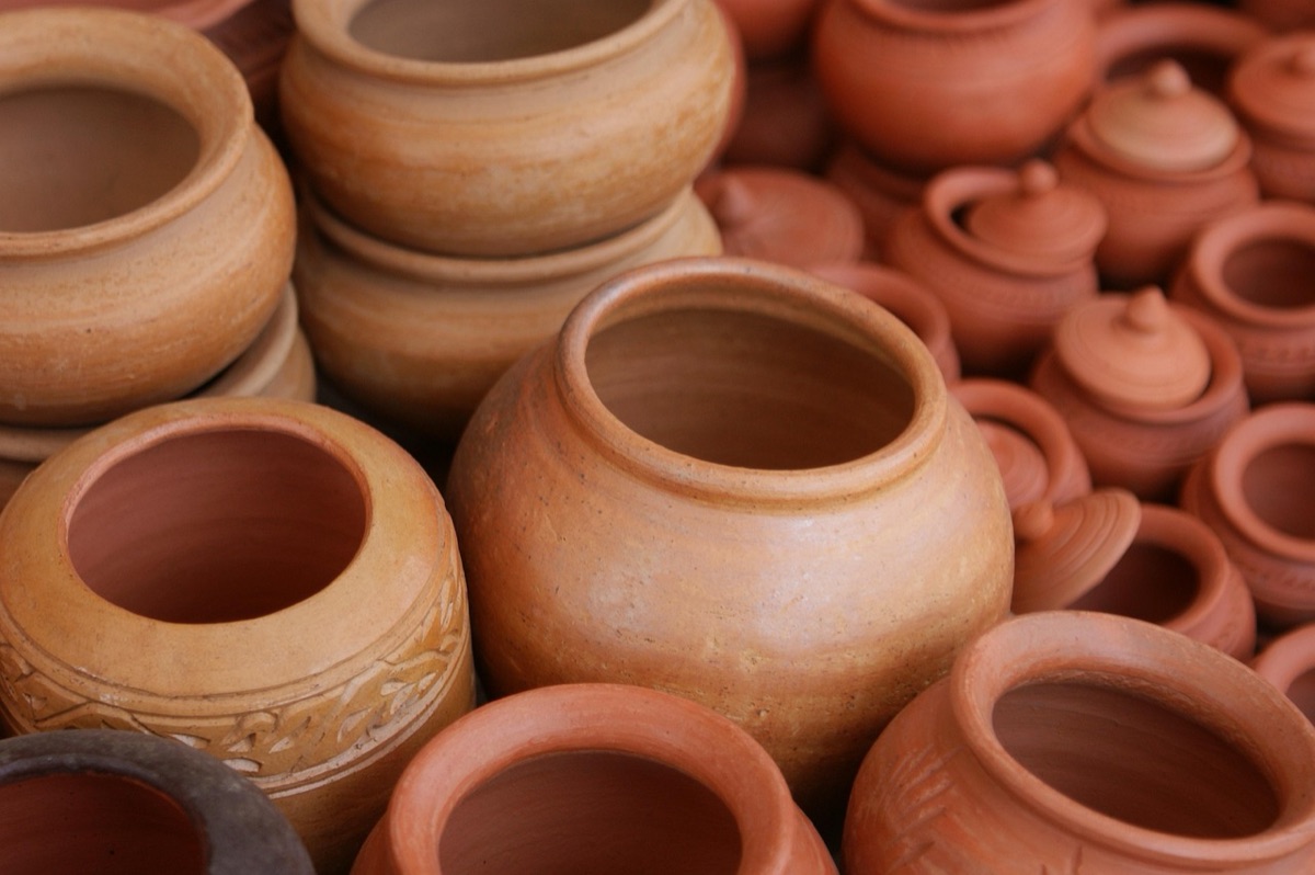 local artisan crafting ceramic piece
