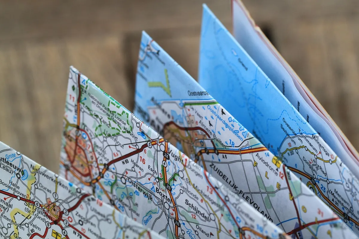 folding plan, road map, itinerary, car card, autoatlas, street map, route plan, route map, folded, map, card week, streets, route description, road map, road ma